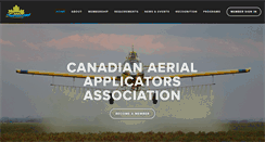 Desktop Screenshot of canadianaerialapplicators.com